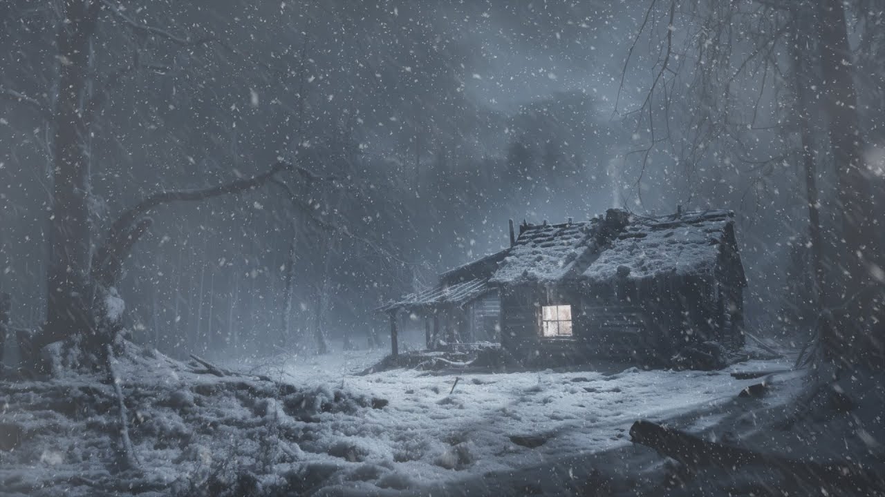 Heavy Winter Storm & Wind Sounds for Sleeping | Howling Wind & Blowing ...