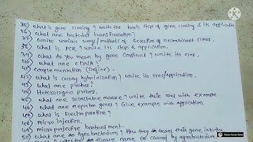 +3 (BSC) 6th Semester || Botany, Core-14 (Plant Biotechnology) Selections Questions -2022 ||