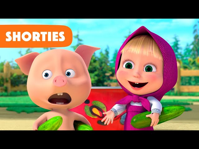 Masha and the Bear Shorties 👧🐻 NEW STORY 🥒🐷 Come on let's share (Episode 20) 🔔 class=