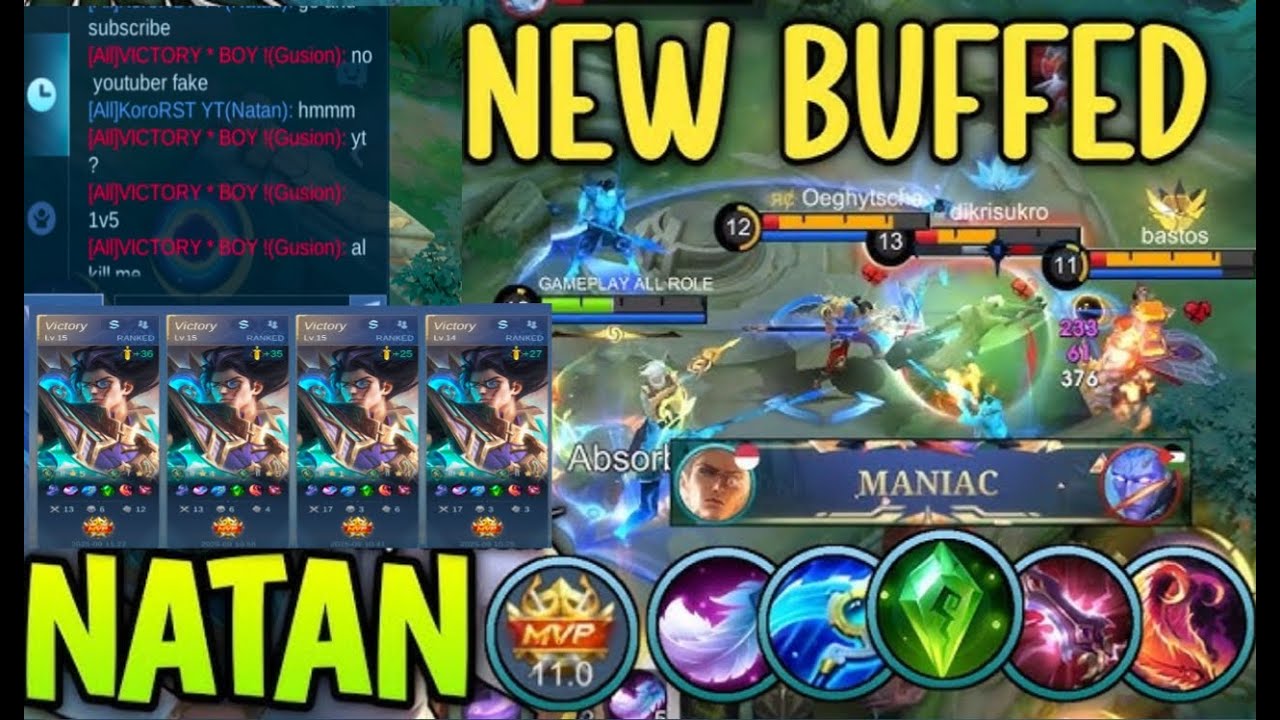 NATAN 1-SHOT BUILD: THE FASTEST MARKSMAN IN MLBB! 