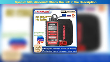 Review THINKCAR Thinkdiag 2 Ediag Plus Full System Diagnostic Tool CAN FD ECU Coding Bi-Directional