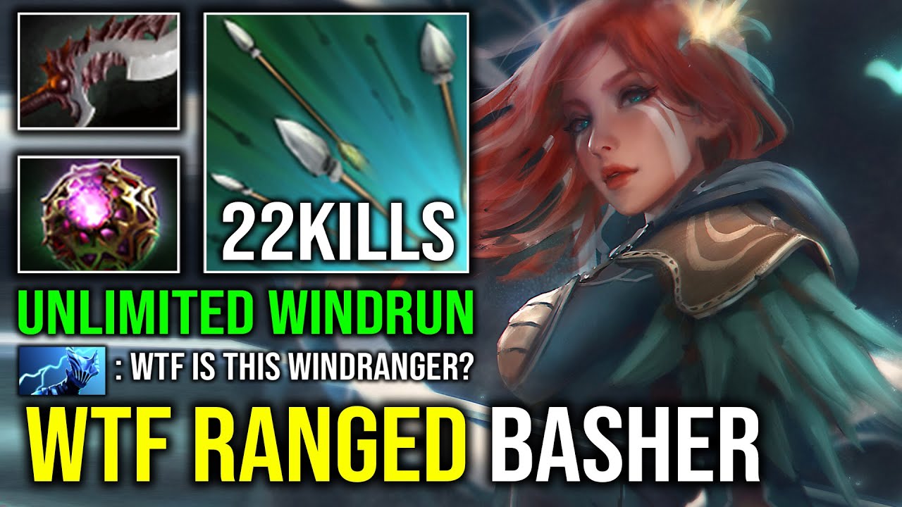 UNLIMITED WINDRUN Ranged Basher Raining Arrow Unlimited Ministun Skill Spam Windranger Dota 2