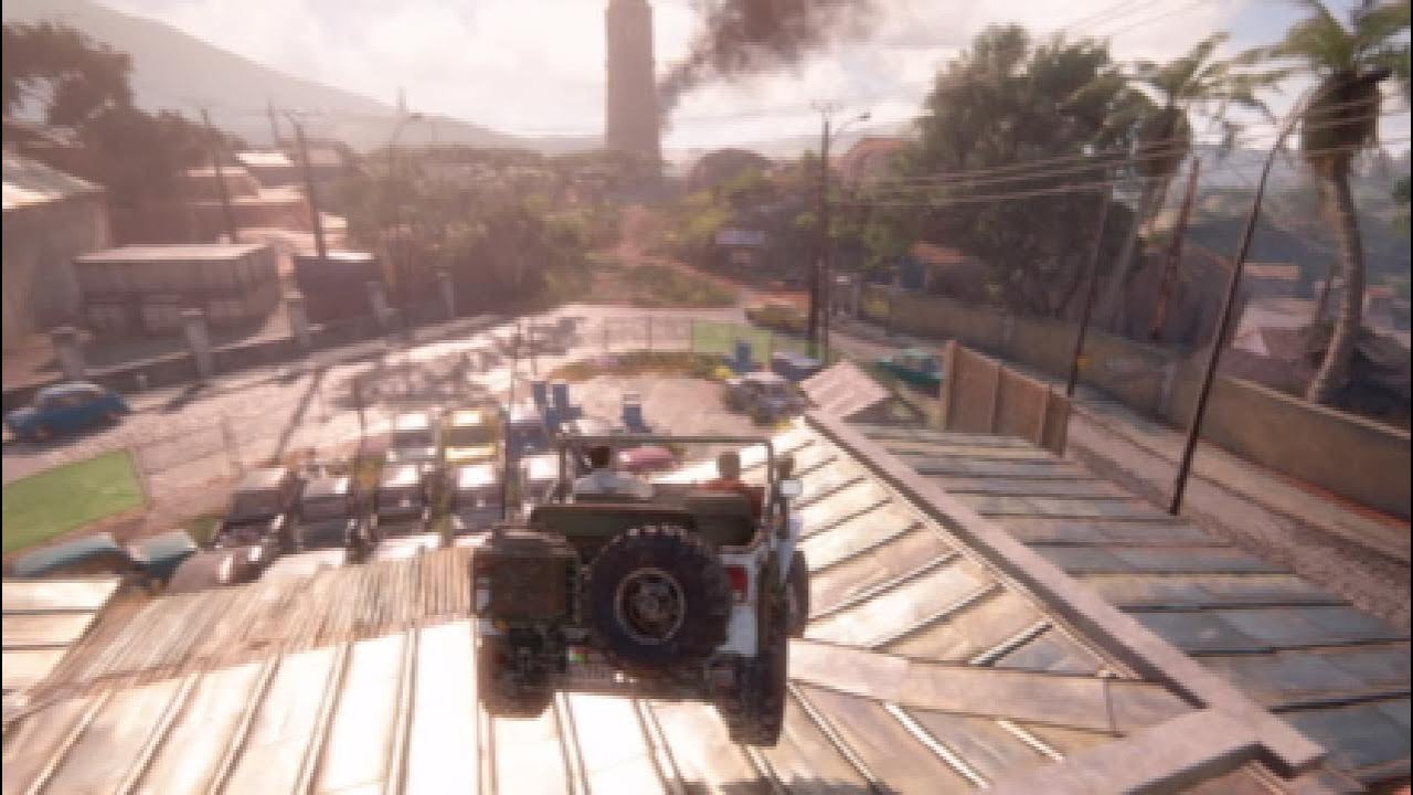 Uncharted 4 car chase fight 
