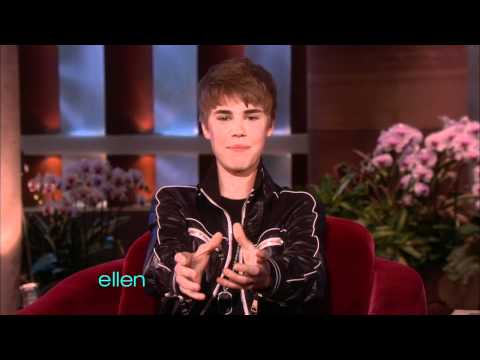 Justin Bieber  on Ellen Part 1