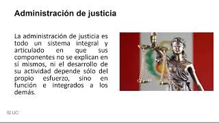 La situación del sistema de administración de justicia