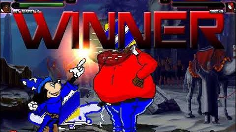 (M.U.G.E.N Battle Enemies of Fear) Team DDR Vs Team The Black Heart 4v4!