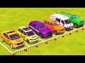 VUS GAME - TRANSPORTING POLICE CARS, FIRE DEPARTMENT, AMBULANCE VEHICLES WITH TRUCKS - FS22 #87
