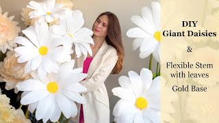 : Giant Paper Daisy Tutorial: Step-by-Step DIY | Paper Flower Craft Guide