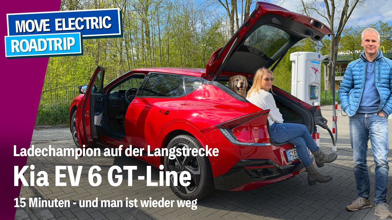 ⁣Der Ladechampion - Kia EV6 GT-Line Ostsee Roadtrip - Reichweite und Verbrauch auf 400 km Autobahn