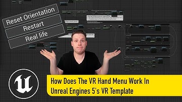 Het VR-handmenu begrijpen in de VR-sjabloon van Unreal Engines 5