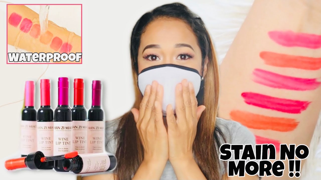 WINE LIP TINTS TEST + REVIEWS AND SWATHES YouTube