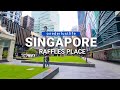 Singapore CBD Raffles Place - Phase 2 Lockdown Walking Tour (4K UHD)