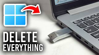 How To Delete Everything On USB Flash Drive - Tutorial