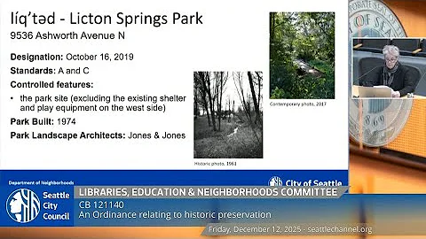 Libraries, Education & Neighborhoods Committee 12/12/2025