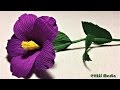 How to make beautiful purple nierembergia paper flower|diy easy origami crepe paper flower making