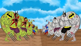 ZOOMBIE HULK &amp; SPIDER-MAN, VENOM, SUPERMAN vs ZOOMBIE BATMAN [2024] | SUPER HEROES MOVIE ANIMATION