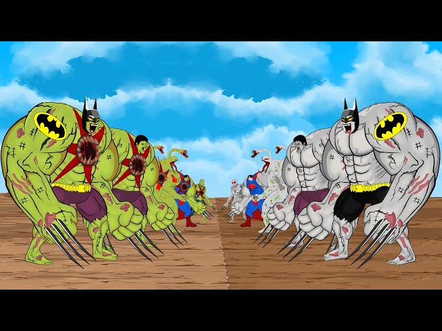 ZOOMBIE HULK & SPIDER-MAN, VENOM, SUPERMAN vs ZOOMBIE BATMAN [2024] | SUPER HEROES MOVIE ANIMATION class=