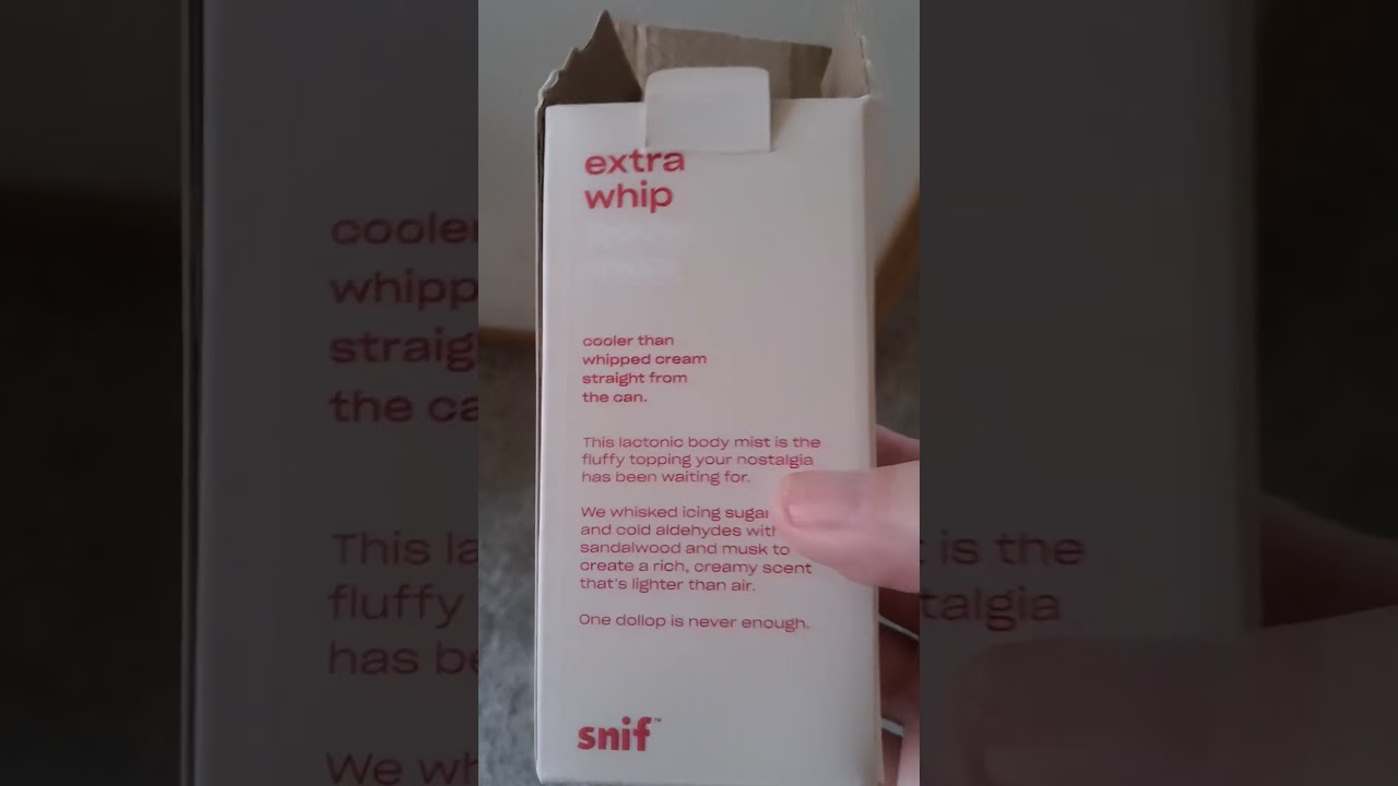 Snif Extra Whip Body Mist