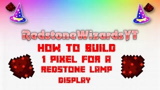 Pixel display 2x2 Pixel | Minecraft Redstone Tutorial | RedstoneWizardsYT