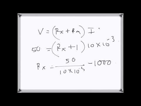 Electrical Engg: Voltmeter reading/range (problem example)