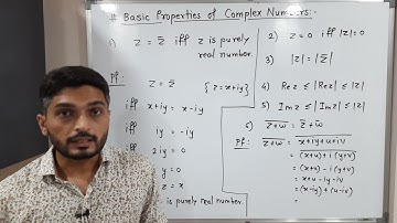 Complex Analysis | Unit 1 | Lecture 9 | Basic Properties of Complex Numbers