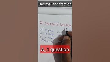 Decimal and fraction question best trick| ssc gd constable 2022