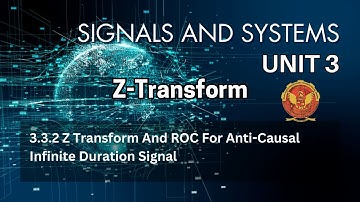 3.3.2  Z Transform and ROC for Anti-causal Infinite Duration Signal | EC402 | Signals & Systems