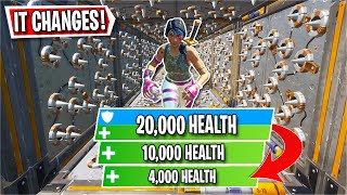 You have CHANGING HEALTH in this Deathrun... (Fortnite Creative)