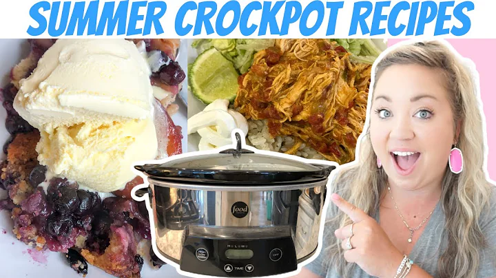 EASY CROCKPOT RECIPES | WHAT'S FOR DINNER | SUMMER  SLOW COOKER RECIPES| JESSICA O'DONOHUE
