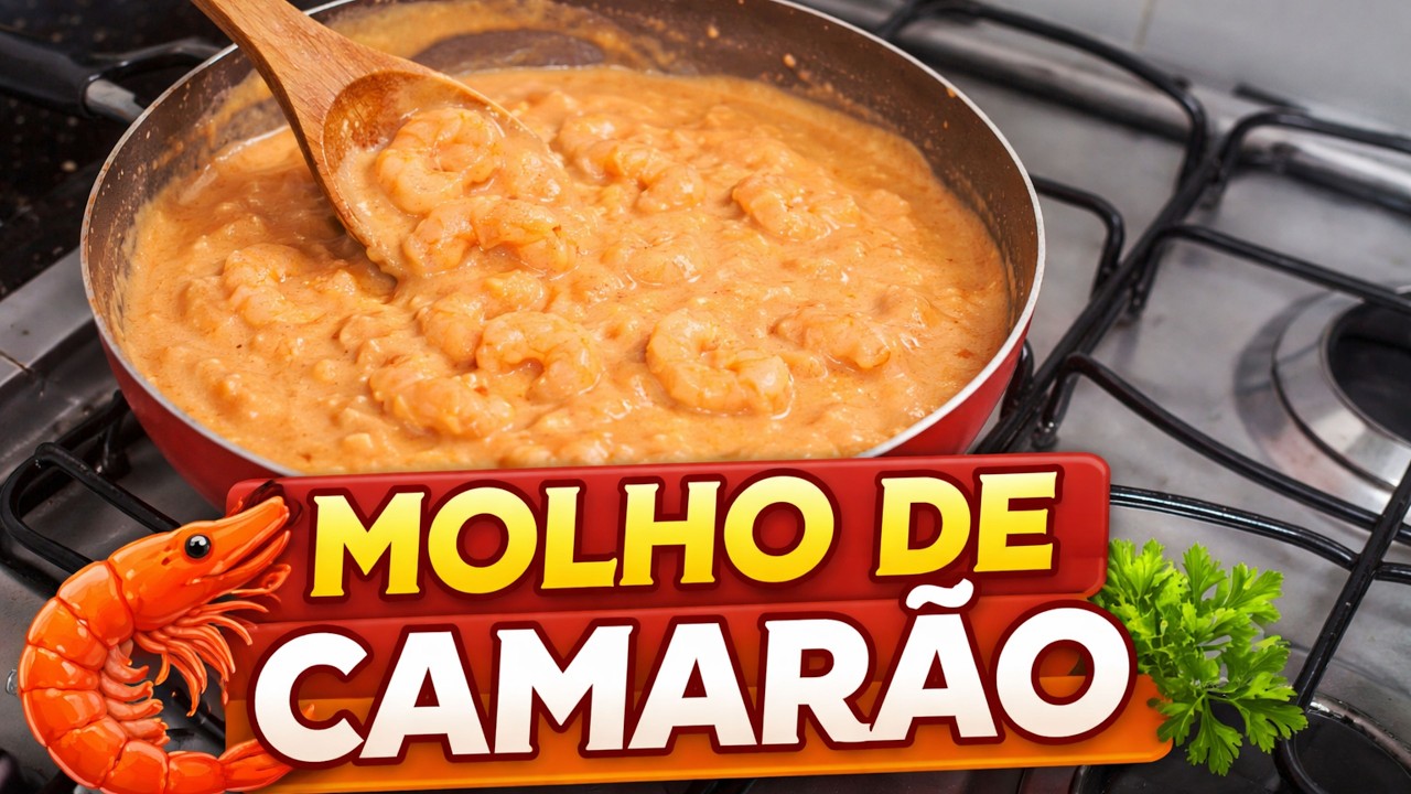 ESSE MOLHO DE CAMARÃO FICA PERFEITO 🦐#molhodecamarão #receitafácil