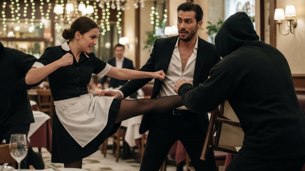 The Waitress Saved a Stranger From a Knife Attack — Hours Later She Learned He Was the Mafia Boss.