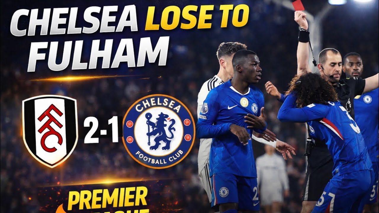 CHELSEA LOSE TO FULHAM 😡 | Red Card Drama & 10-Man Collapse