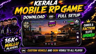 KERALA GTA RP MOBILE GAME DOWNLOAD &amp; FULL SETUP | APK INSTALL GUIDE MALAYALAM