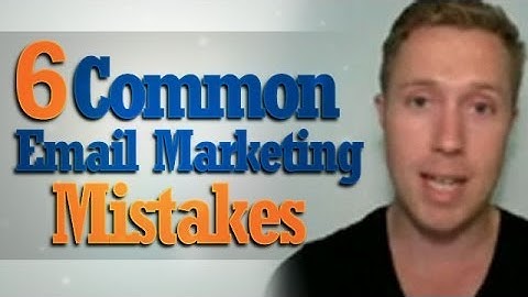 @JesseForrest  6 Common Email Marketing Mistakes