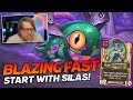 Blazing Fast Start w/ Silas! | Hearthstone Battlegrounds | Savjz