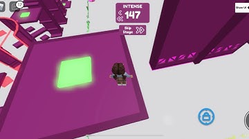 A walkthrough on how to beat stage 147 (intense level) on masters difficulty chart obby in roblox
