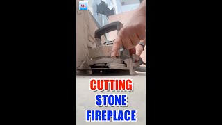 How To Undercut Stone 🔥Fireplace For Floor Installation #flooring #diy #hardwood