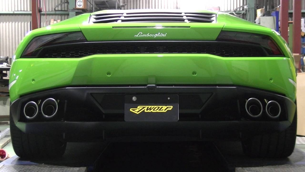 J Wolfランボルギーニウラカン切替バルブ付きマフラー Youtube