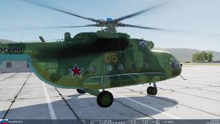 Выполнение учебной авторотации (РСНВ) на вертолёте Ми-8МТВ2 DCS World