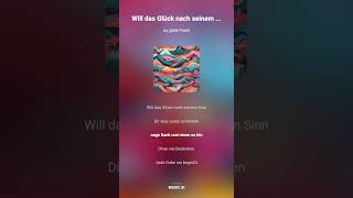 Will Das Glück Nach Seinem Sinn