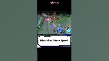 MINSITTHAR ATTACK SPEED #mlbb #mobilelegends #youtubeshorts #ml #shorts