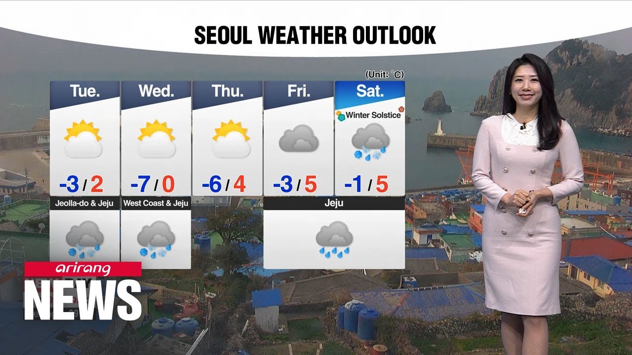 [Weather] Getting colder this week, light snow in central areas - YouTube