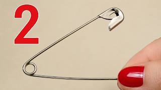 My Grandmother Taught Me These Very Easy 2 Secrets With A Safety Pin! DIY