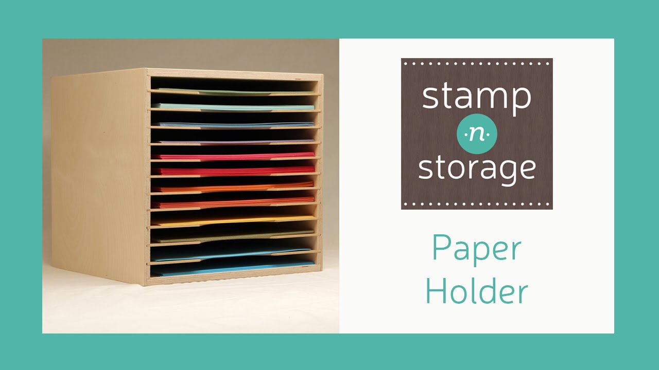 Stamp-n-Storage Paper Holder for 8.5x11 - 15 Slot (for IKEA Will fit Kallax  Shelving), 8.5x11 for IKEA - 15 Slot