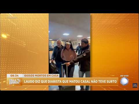 Laudo do IML descarta surto psicótico em caso de diarista que matou casal de idosos