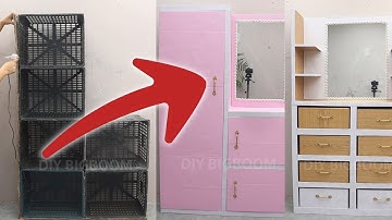 How to Build a Storage Cabinet Using Fruit Crates