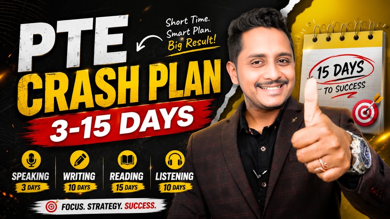 3–15 Days PTE Study Plan | Full Strategy to Score 79+🔥