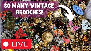 ✨️25 lb jewelry unboxing! ✨️ Live Vintage Jewelry Lot From Ebay for Reselling