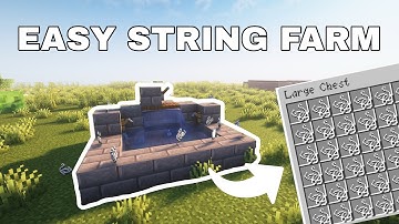 Easy String Farm for Minecraft 1.21.10 (Works on Servers!)
