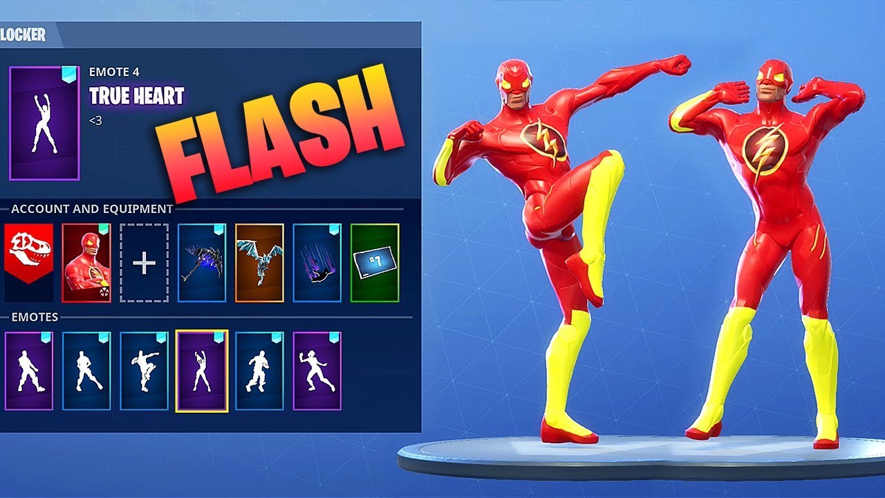 *NEW* "FLASH" CUSTOM SKIN SHOWCASE WITH FORTNITE DANCES & EMOTES! YouTube